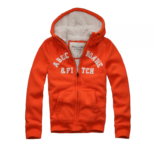 Casaco Abercrombie & Fitch com capuz Laranja